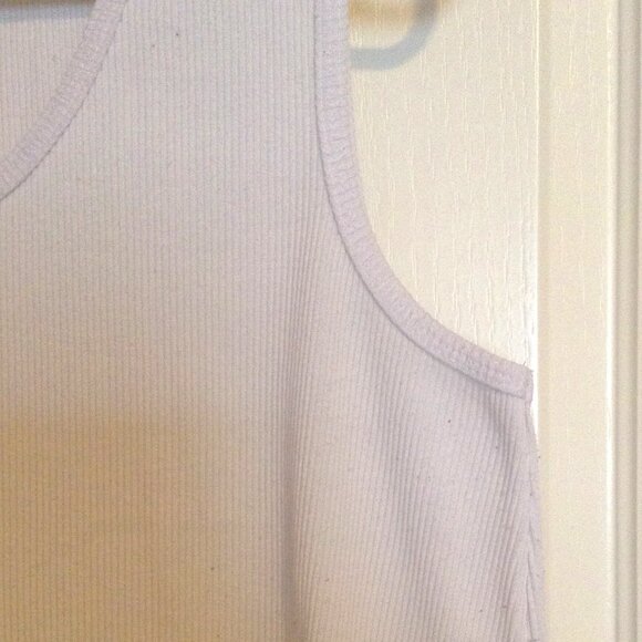 Penningtons Women's White Tank Top Size X Stretchy Gym Sports Casual Activewear - Picture 2 of 6